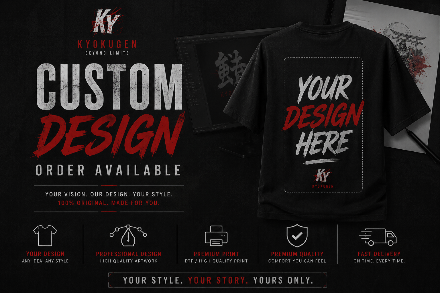 Custom design - Send Your Design and get Print